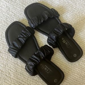 Made in Italy Leather slide sandals